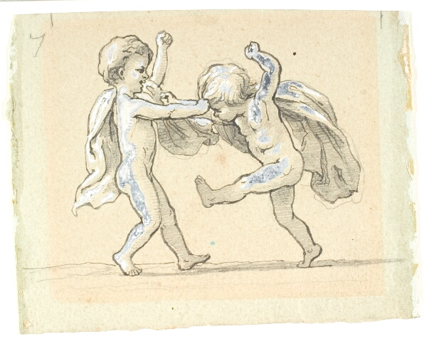 Lorenz Frølich, Vignet med to børn, der slås