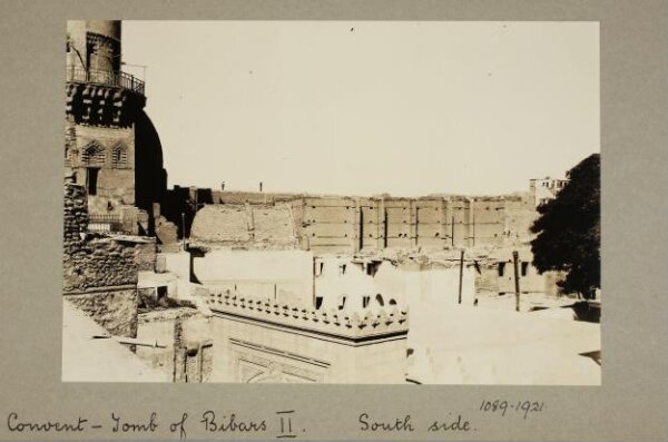 K.A.C. Creswell, South side of the funerary khanqah of Mamluk Sultan al-Muzaffar Baybars al-Jashankir, Cairo