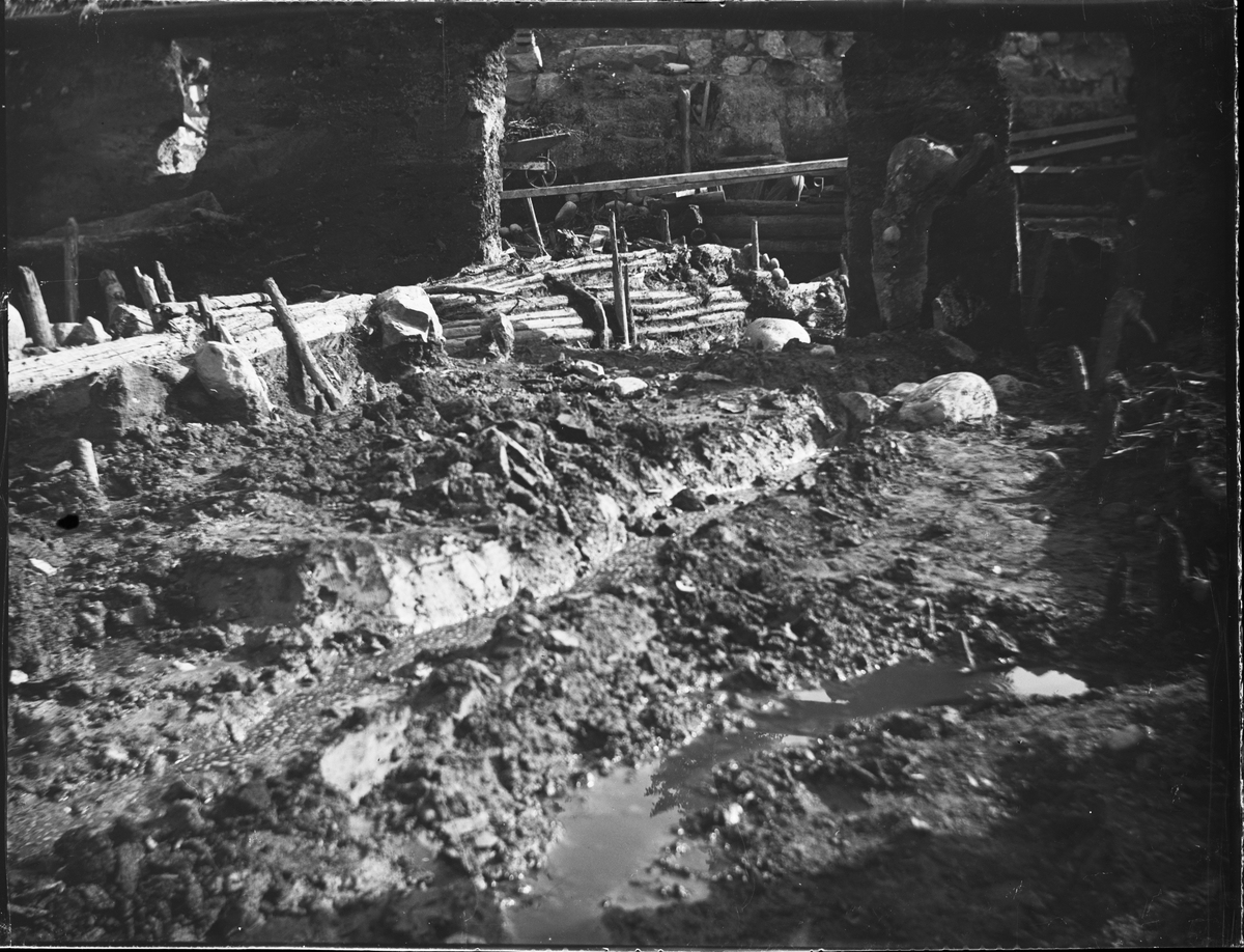 Okänd,, Archaeological excavation, Studentholmen, Uppsala 1907