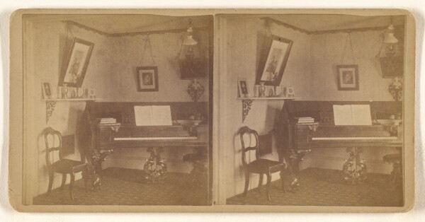 Unknown, [Parlor with piano]