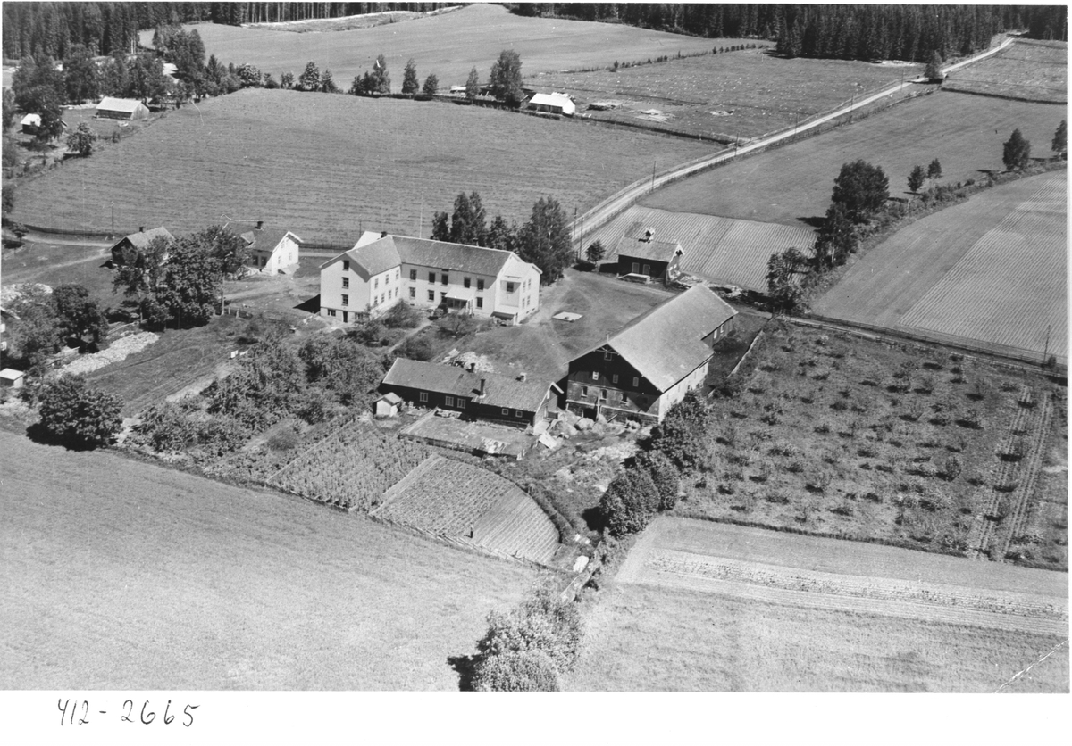 Anno Domkirkeodden, Flyfoto av Holo midtre, Ringsaker pleiehjem, Gaupen.