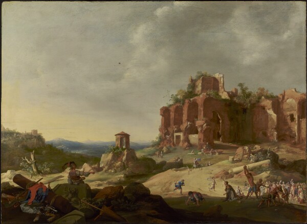 Bartholomeus Breenbergh, The Stoning of Saint Stephen
