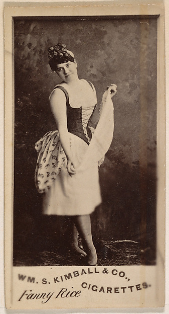 William S. Kimball & Company, Fanny Rice, from the Actresses series (N203) issued by Wm. S. Kimball & Co.