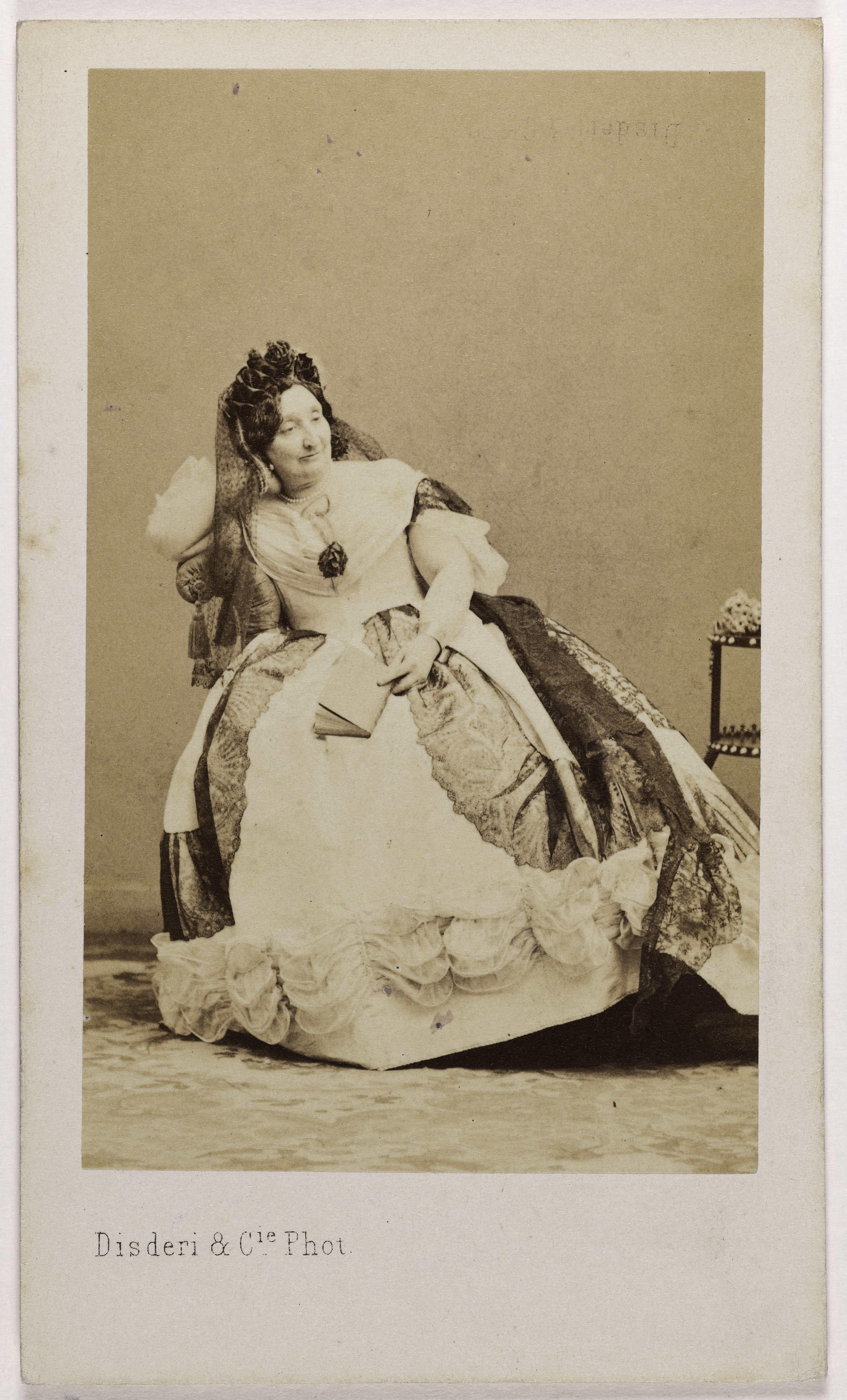 Disderi & Cie, Portrait de la Princesse Laetitia Bonaparte, Lady Thomas Wyse (1804-1871)