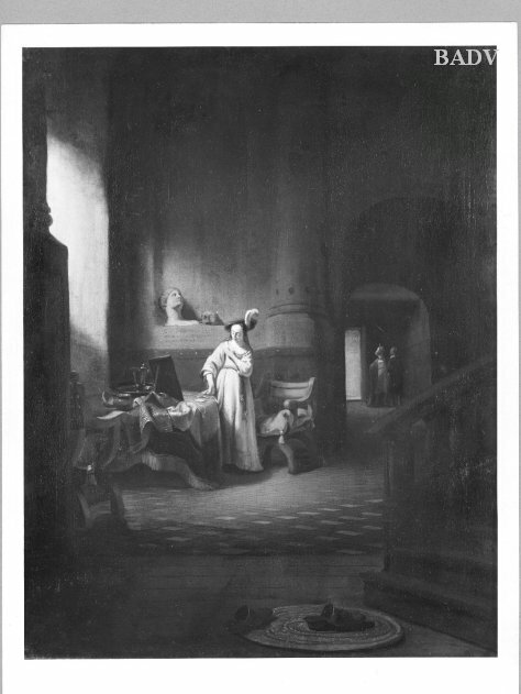 Christoffel Bisschop, interior with woman