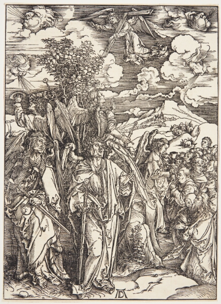 Albrecht Dürer, De fire engle holder jordens fire vinde tilbage
