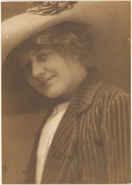 Louis Fleckenstein, [Portrait of a Woman in Striped Blazer]