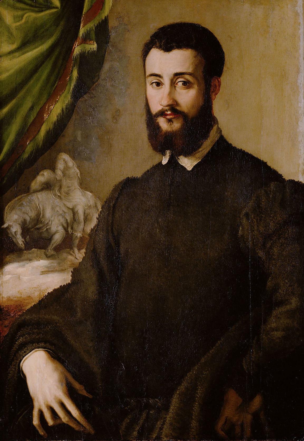 Francesco Salviati, Bildnis eines Mannes aus der Familie Santacroce