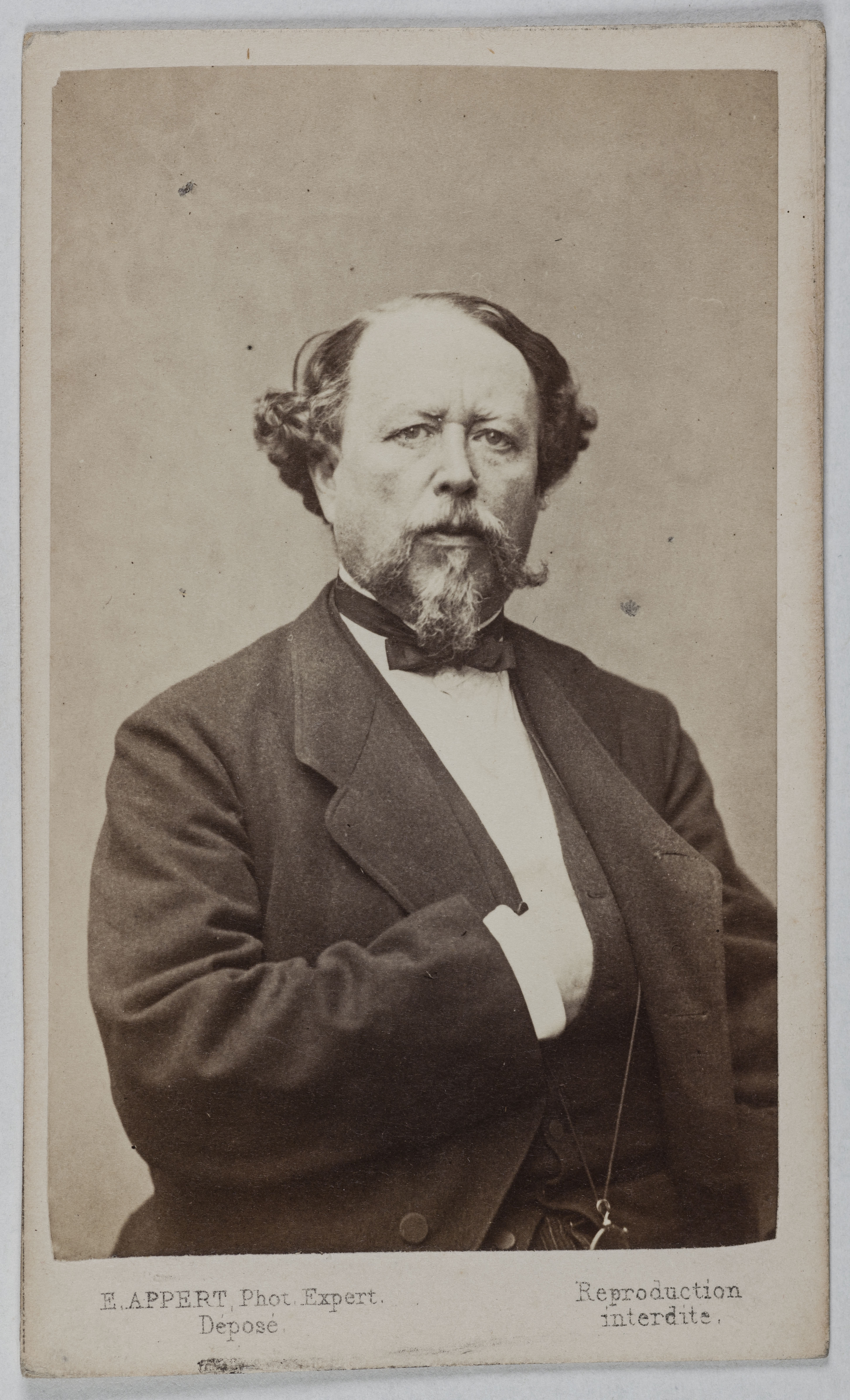Ernest Charles Appert, Portrait de Jules Léon Fontaine (membre de la Commune, directeur des Domaines)