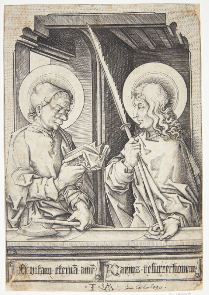 Israhel van Meckenem, Apostlene Mattæus og Simon