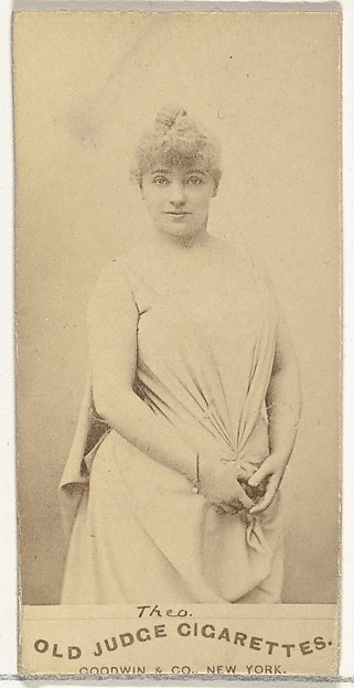 Goodwin & Company, Mlle. Theo, Paris, from the Actors and Actresses series (N171) for Old Judge Cigarettes