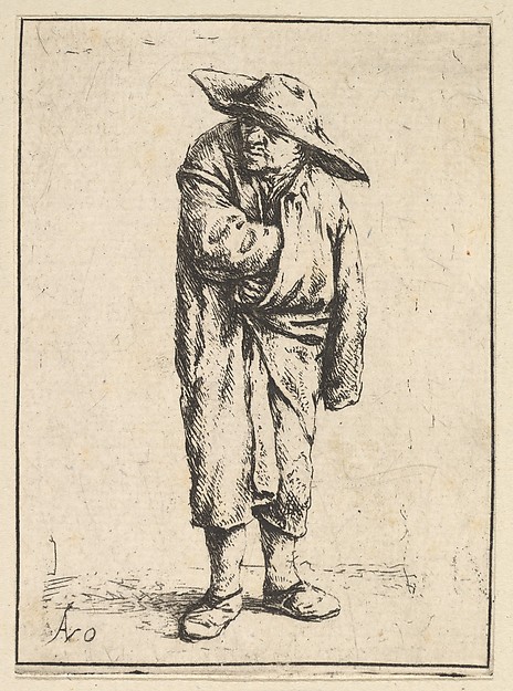 Adriaen van Ostade, Peasant Wrapped in his Cloak