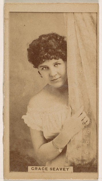 Kinney Brothers Tobacco Company, Grace Seavey, from the Actresses series (N245) issued by Kinney Brothers to promote Sweet Caporal Cigarettes