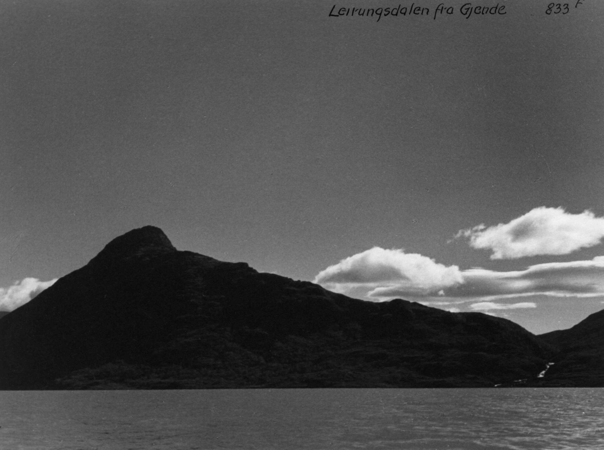 Anders Beer Wilse, Jotunheimen, Fra Gjende, Leirungsdalen, Landskap