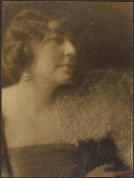 Louis Fleckenstein, [Portrait of a Woman with Flowers]