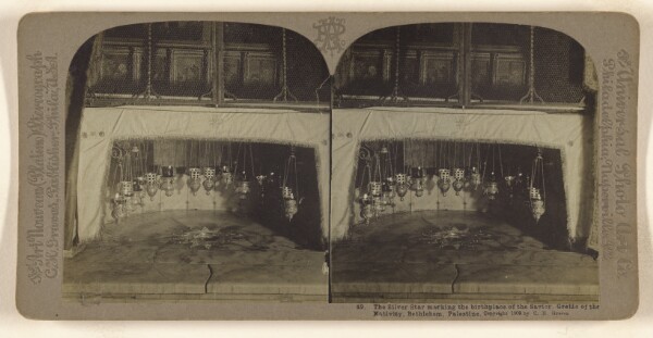 Carleton H. Graves, The Silver Star marking the birthplace of the Savior. Gretto of the Nativity, Bethlehem, Palestine.