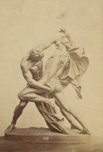 Unknown, [Sculpture of fighters by Johan Peter Molin]