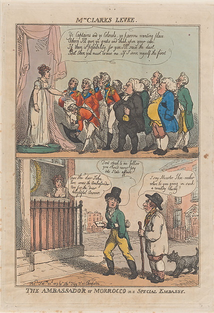 Thomas Rowlandson, The Ambassador of Morrocco on a Special Embassy