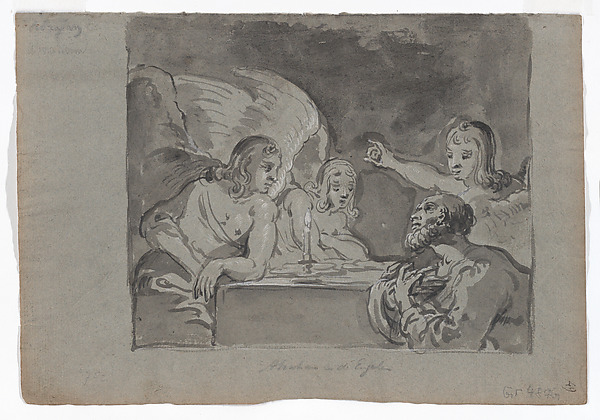 Leonaert Bramer, Abraham Entertaining the Three Angels