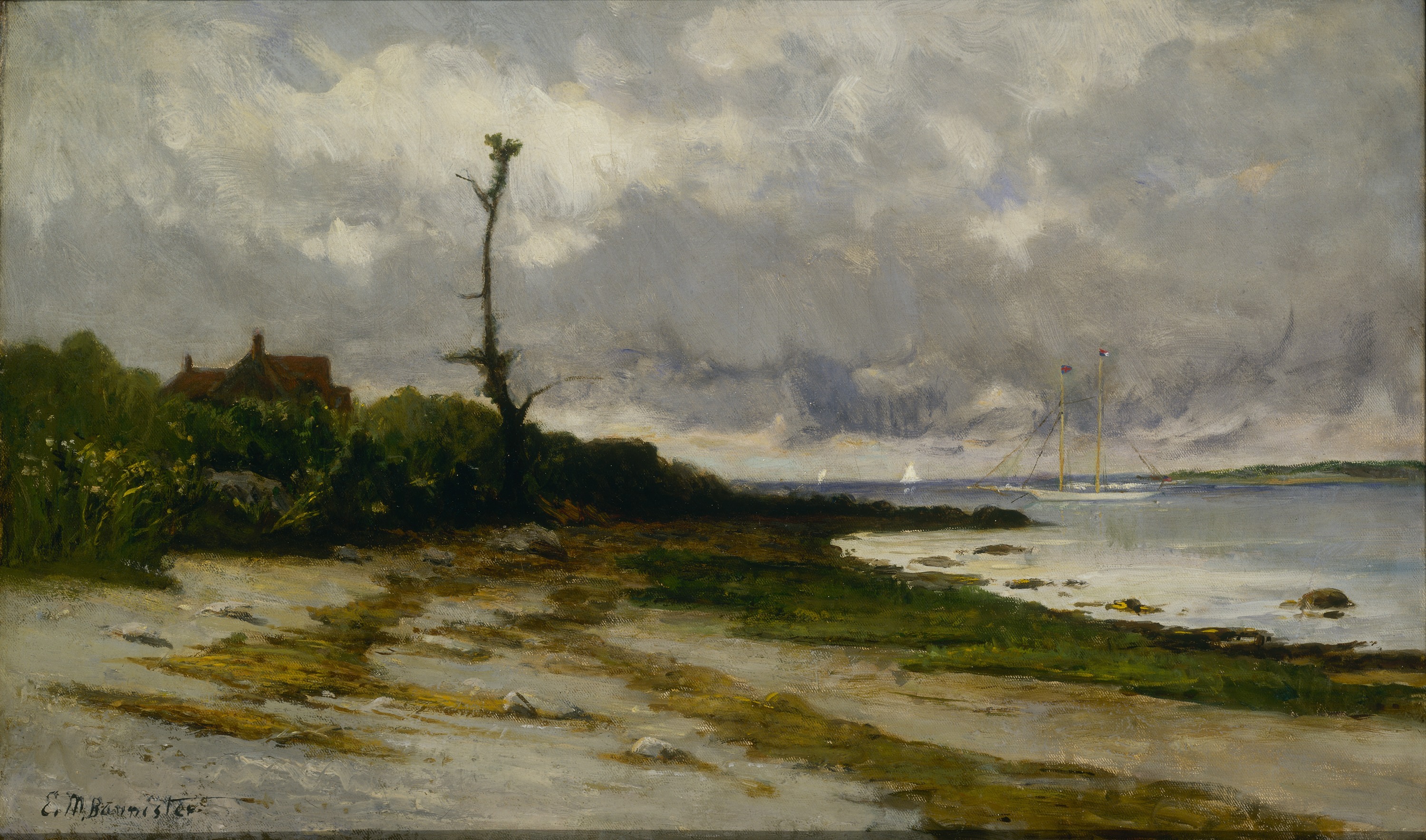 Edward Mitchell Bannister, Landscape near Newport, R. I.