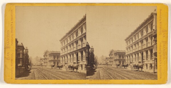 Eadweard J. Muybridge, California street.