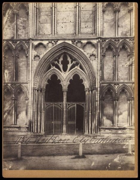 Francis Frith, West Door Ely Cathedral