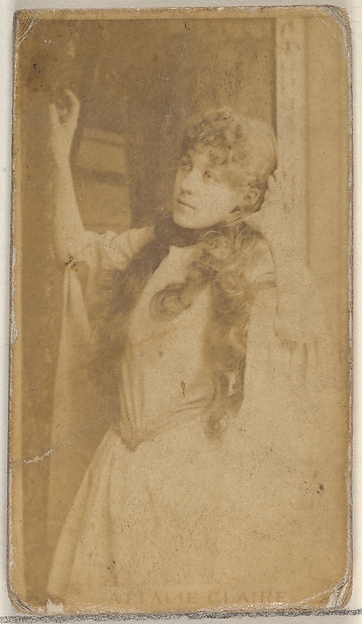 Allen & Ginter, Miss Claire, from the Actors and Actresses series (N45, Type 8) for Virginia Brights Cigarettes