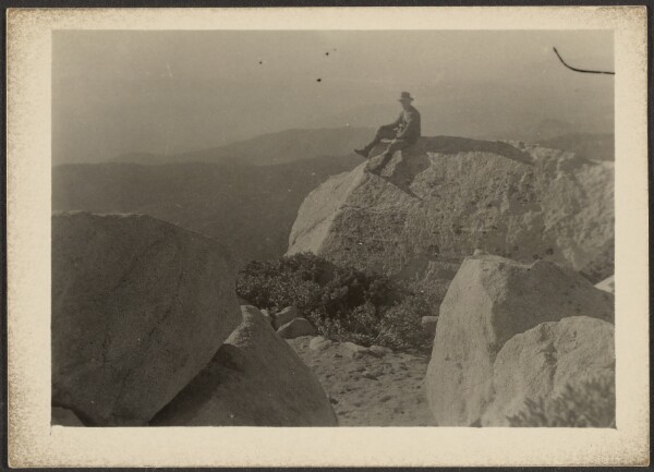 Louis Fleckenstein, [Man on Rock]