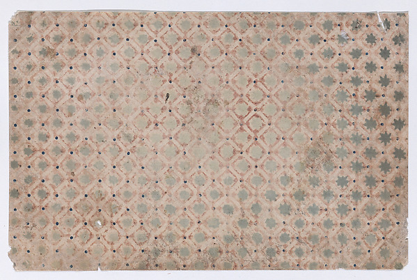 Anonymous, Sheet with overall grid pattern