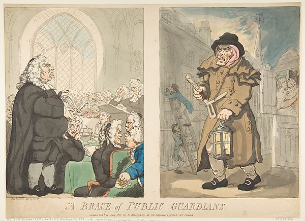 Thomas Rowlandson, A Brace of Public Guardians