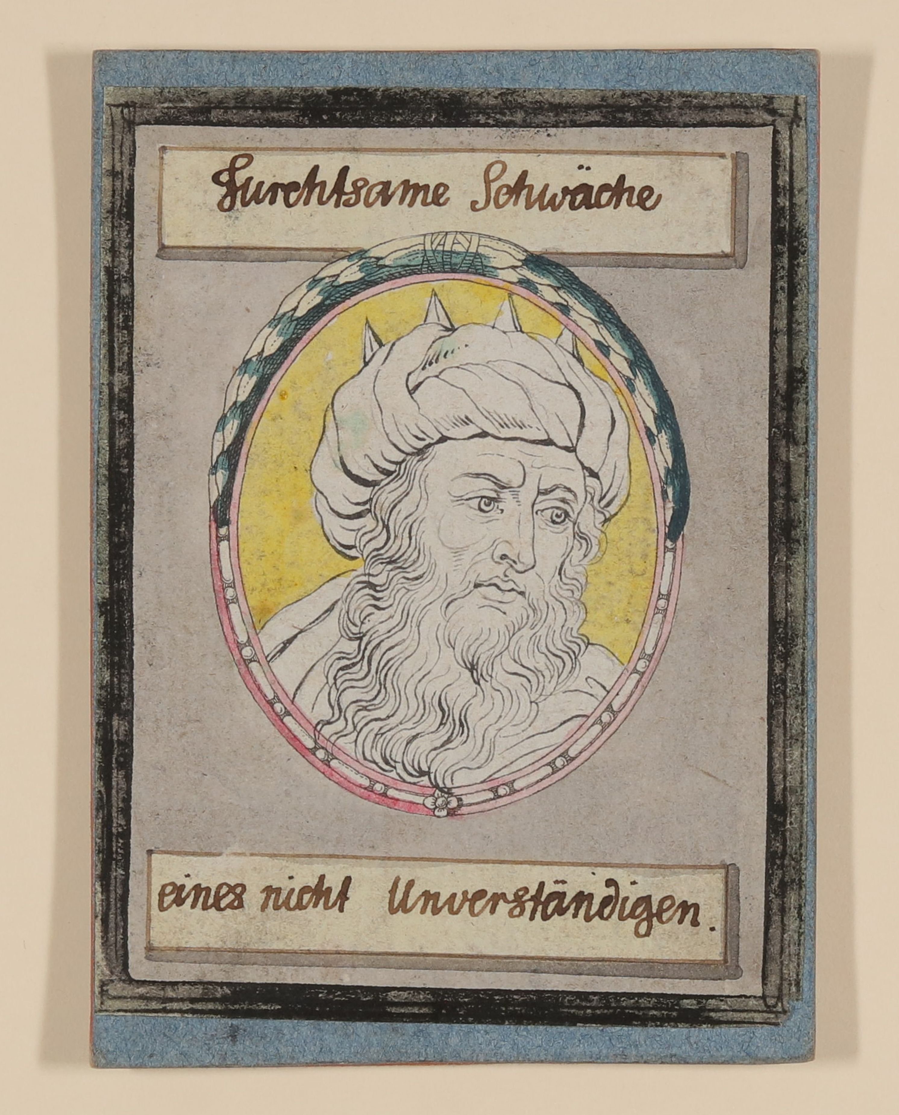 Johann Caspar Lavater, "Furchtsame Schwäche eines nicht Unverständigen" [Teil der Serie "Umrisse Koepfe"]