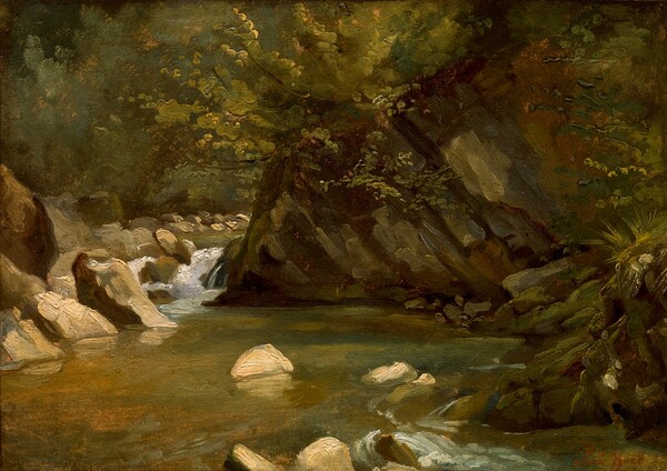 Paul Huet, Woodland Stream