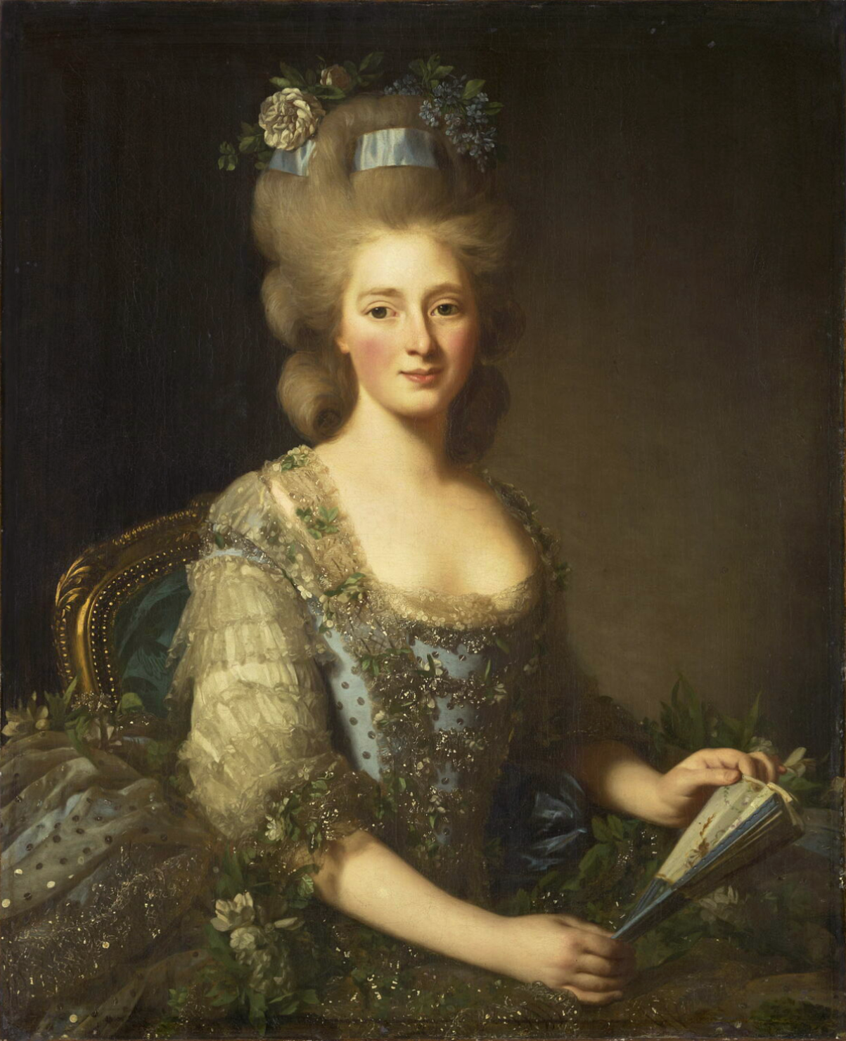Alexander Roslin, Portrait de Marie Amélie Joséphine, archiduchesse d'Autriche, infante, duchesse de Parme