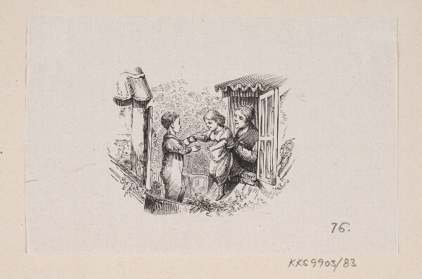 H.P. Hansen, Illustration til "Snedronningen" i H.C. Andersen, "Eventyr og Historier", Bind 1