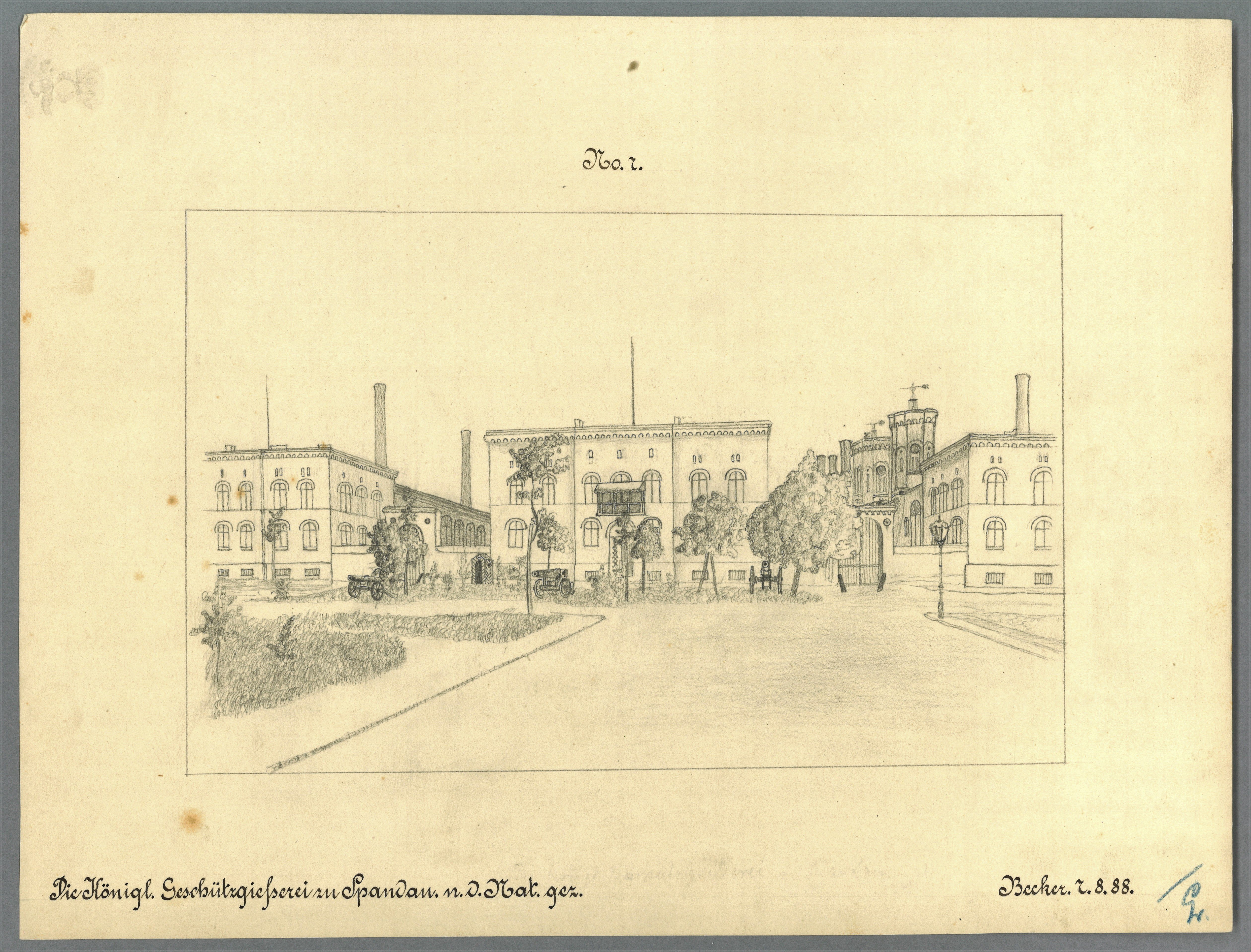 Paul Becker (Lehrer), Berlin-Spandau: Geschützgießerei