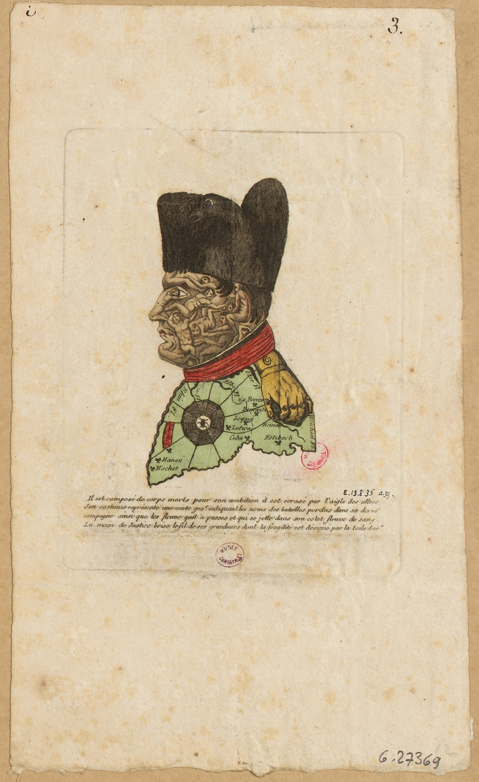 Anonyme, Portrait hiéroglyphique de Napoléon