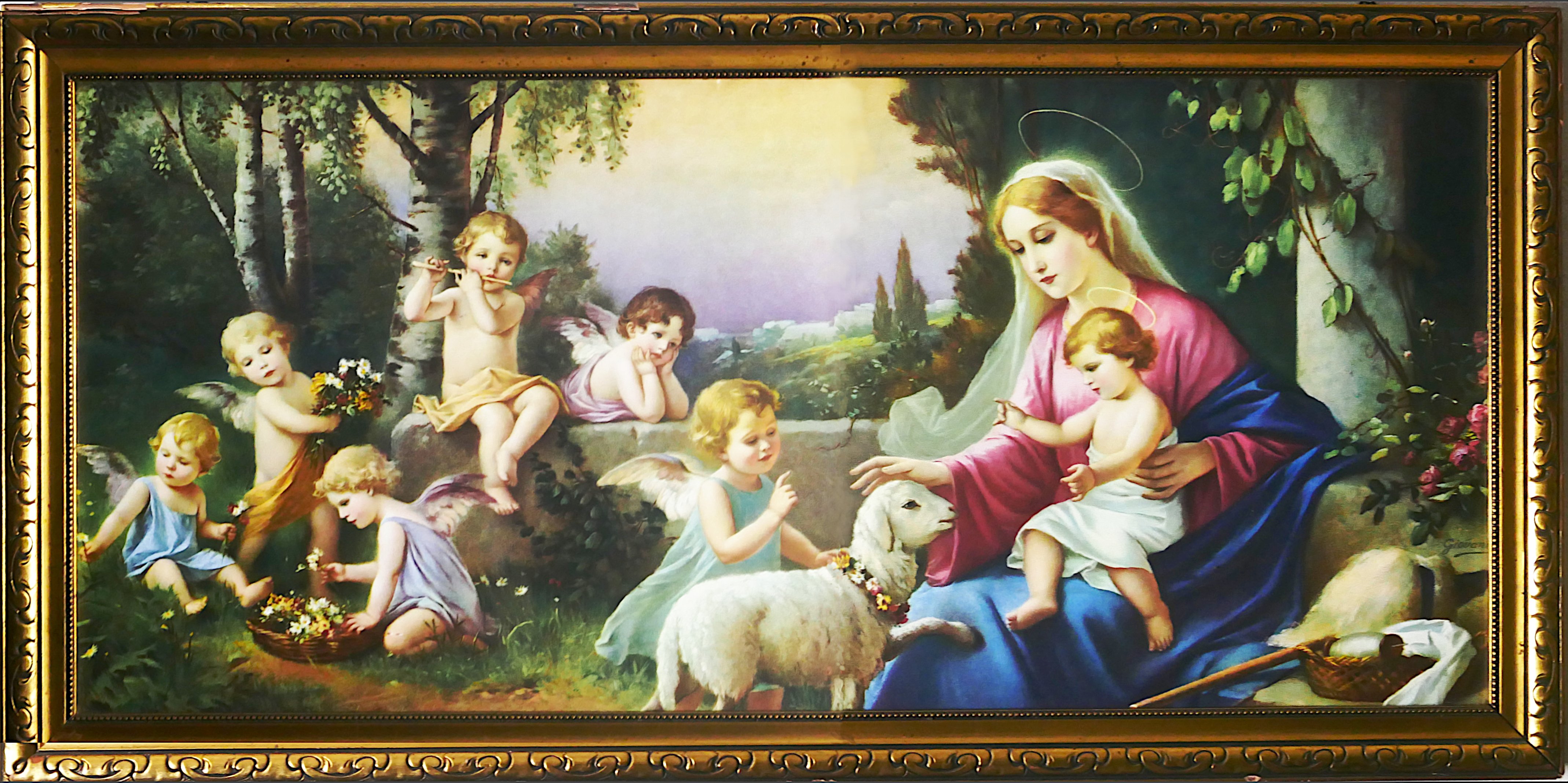 Josef August Untersberger, Schlafzimmerbild Engelmadonna