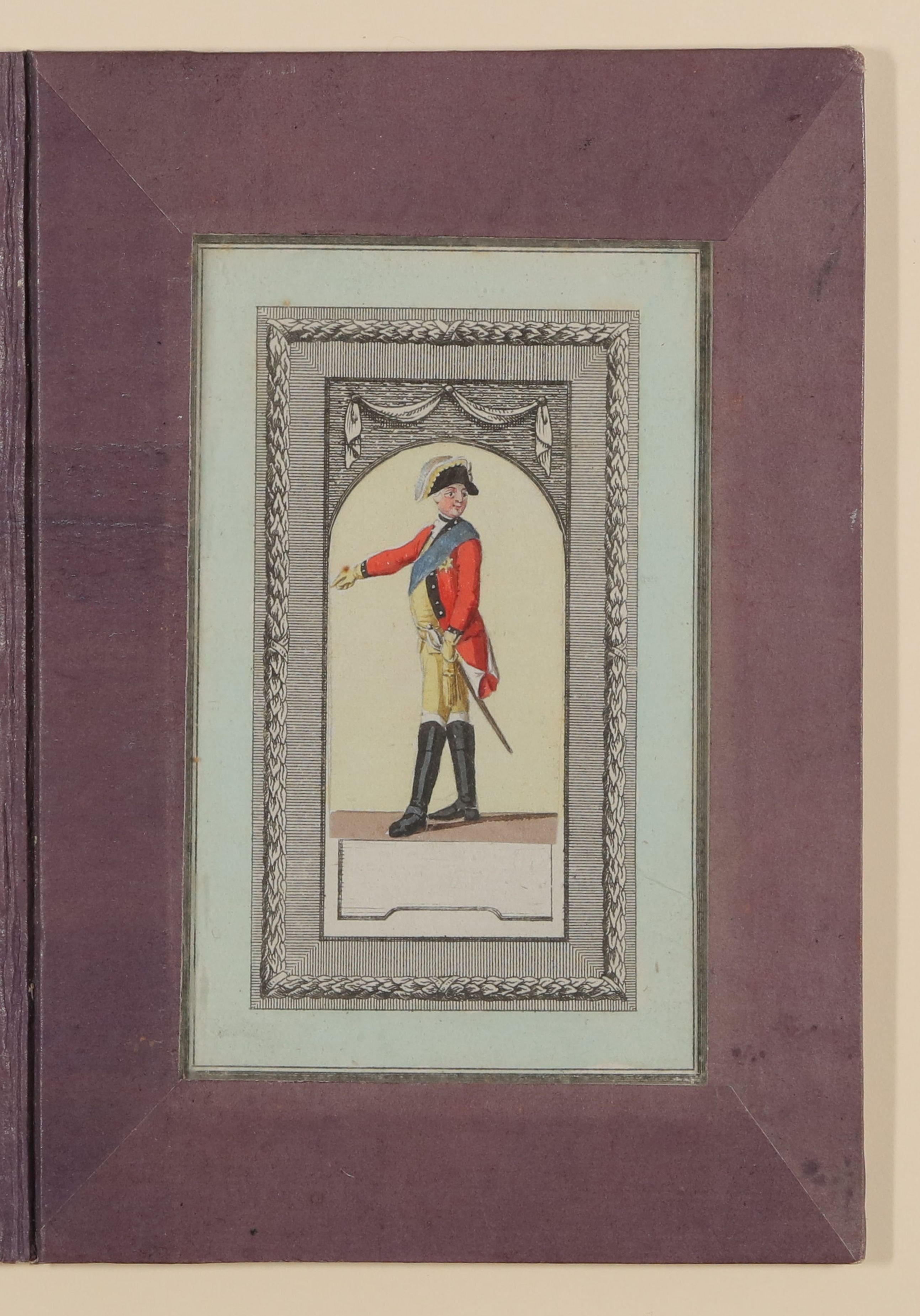 Daniel Nikolaus Chodowiecki, Offizier [Teil der Kassette "CHODOWIECKI, NARRISCHE, Bd. 9"]