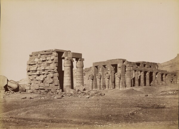 Antonio Beato, [General View of Temple of Ramses]/ [Ramesseum Vue Generale]