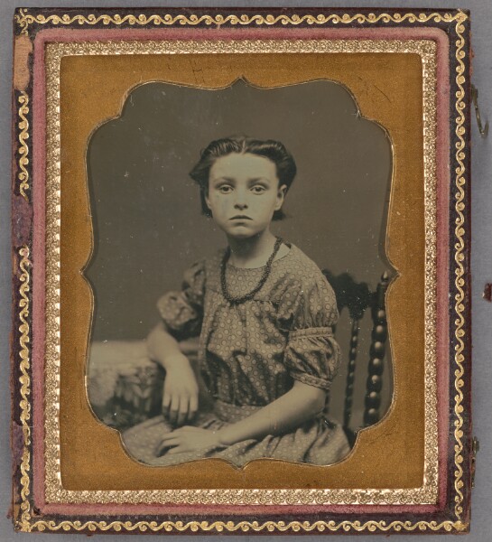 Unknown, [Portrait of a Girl Wearing Beads]
