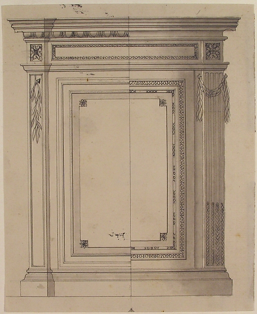 Anonymous, French, 18th century, Design for a Cabinet or Console