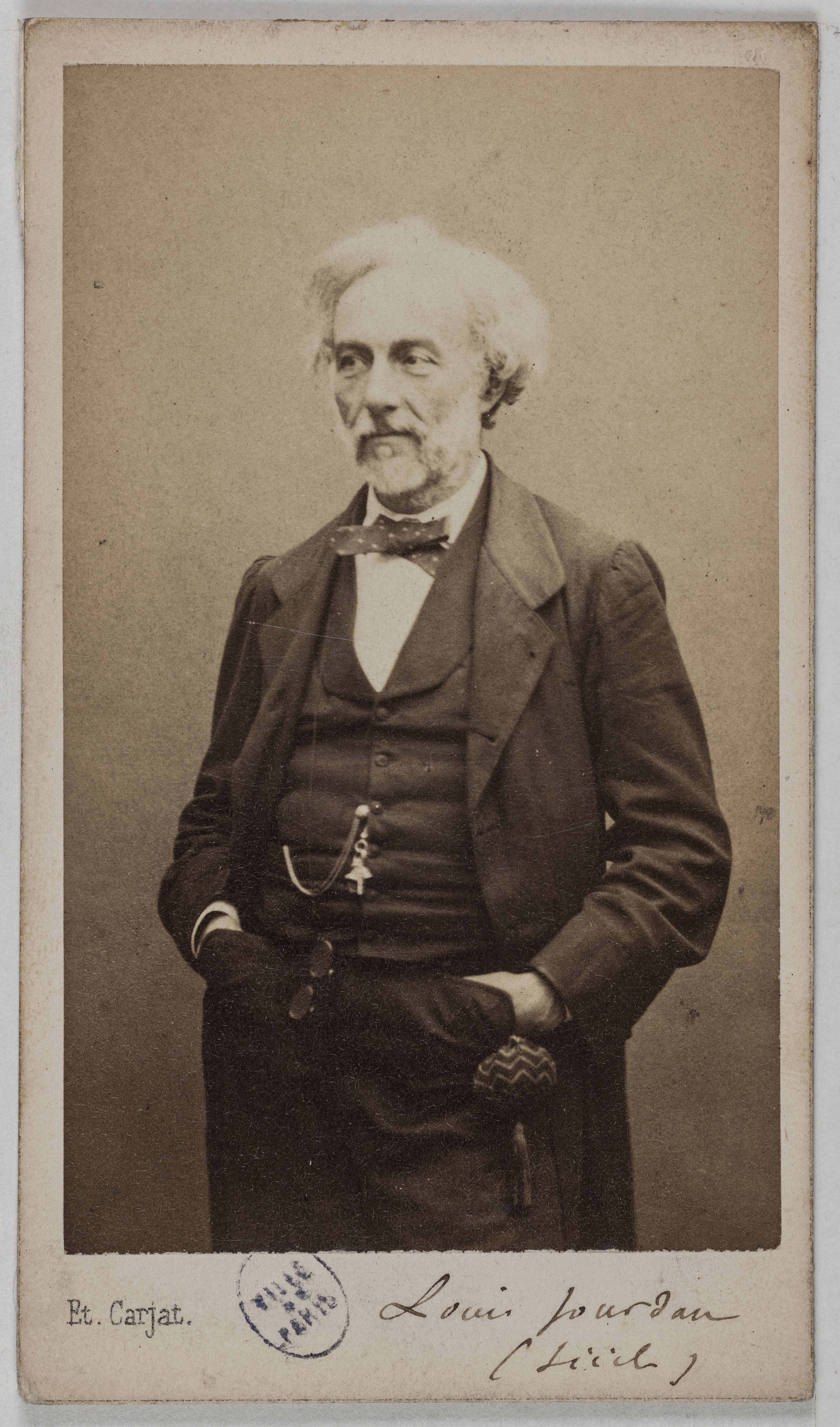 Carjat & Cie, Portrait de Louis Jourdain (1810-1881), (journaliste pour Le Siècle)