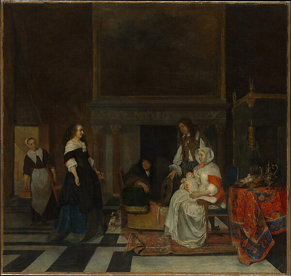 Gabriël Metsu, The Visit to the Nursery