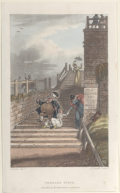 Thomas Rowlandson, Terrace Steps