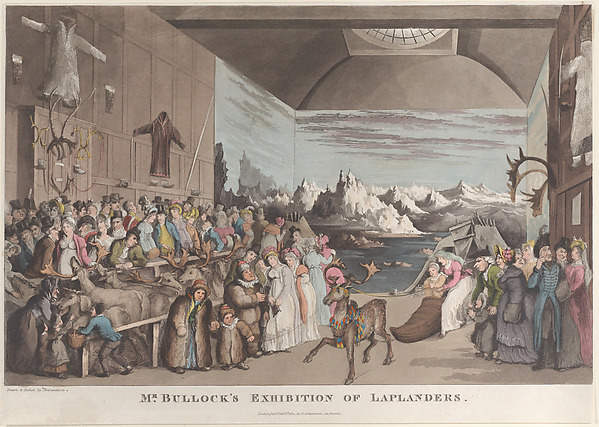 Thomas Rowlandson, Mr. Bullock's Exhibition of Laplanders