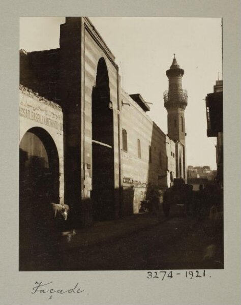 K.A.C. Creswell, Façade of the mosque of Mamluk Amir Arghun Shah al-Ismaili, Cairo