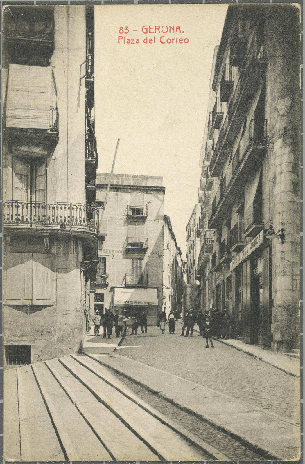 Desconegut, 83-Gerona. Post Office Square