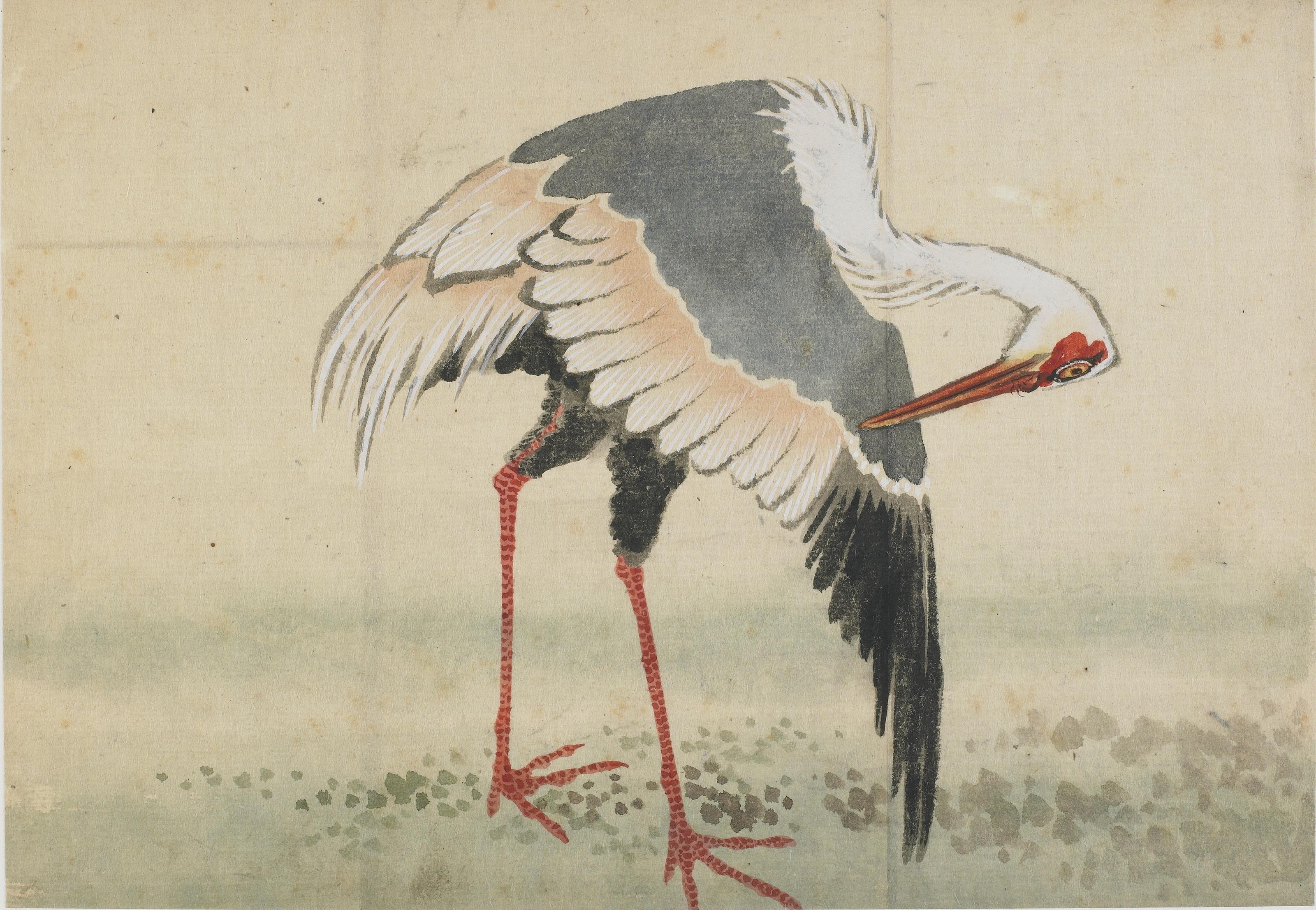 Katsushika Hokusai, Crane
