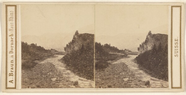 Adolphe Braun, Canton des Grisons. Vallee de Domleschg; vue prise de l'entree de la Via Mala.