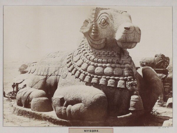 Unknown, Sculpture of Nandi at the French rocks at Mysore